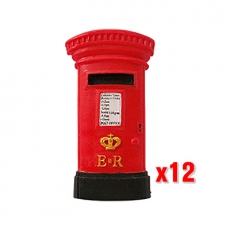 12x Large Red Post Box Magnets
