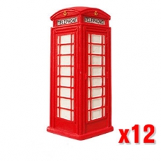 12x London Telephone Box Magnets