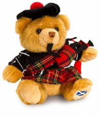 15cm Scottish Piper Teddy Bear