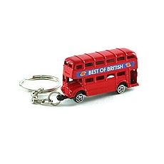 Red Double Decker Bus Keyring Keychain