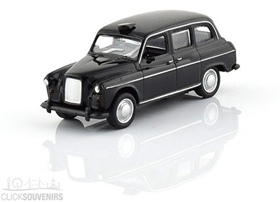 Collectable Diecast Metal Black Taxi Cab Model