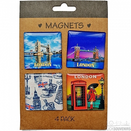 Set of 4 London Magnets