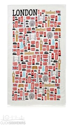 Icons of London Tea Towel