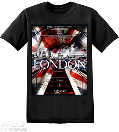 London Underground Union Jack T Shirt