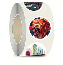 Roll of 500 London Stickers