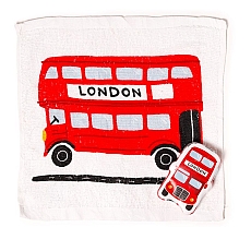 London Bus Compressed Travel Towel