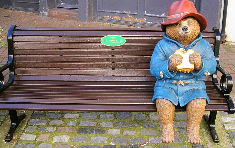 a spot for a photo with paddington bear