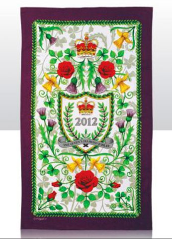 queens diamond jubilee Tea Towel